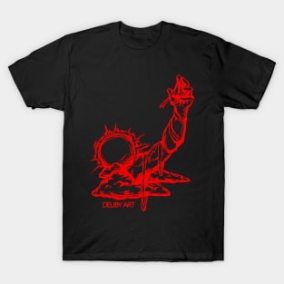 Sun God (Red) - Deuby Art T-Shirt